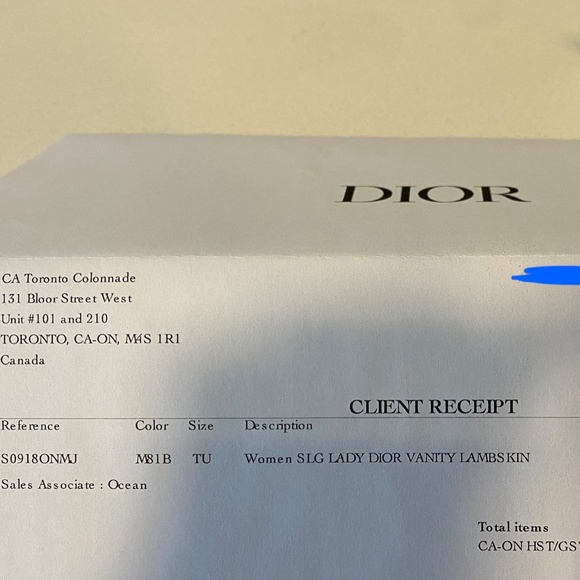 Dior Lady Mini Vanity Case - Cloud Blue - Picture 5 of 5